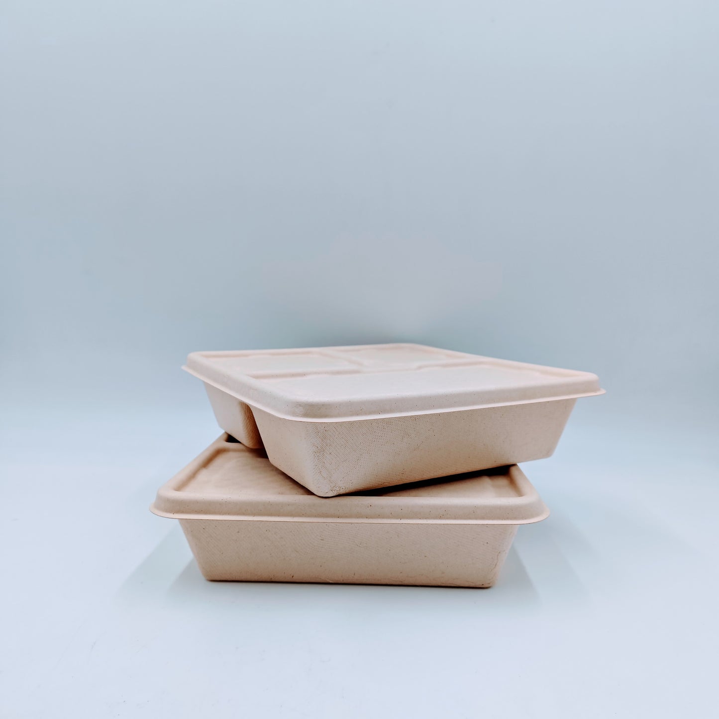3 Compartment Bento Box with Lid - GreenPackers