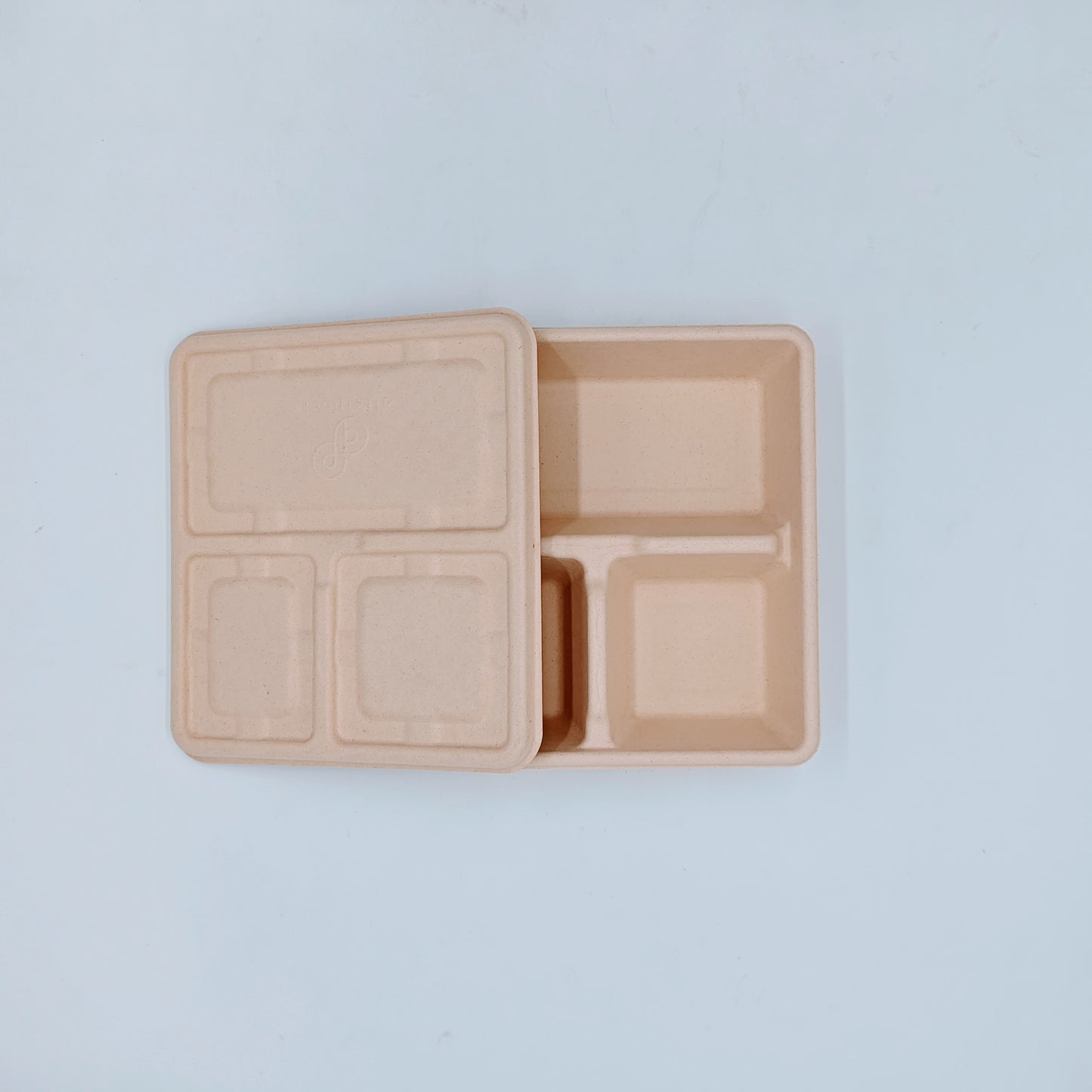3 Compartment Bento Box with Lid - GreenPackers