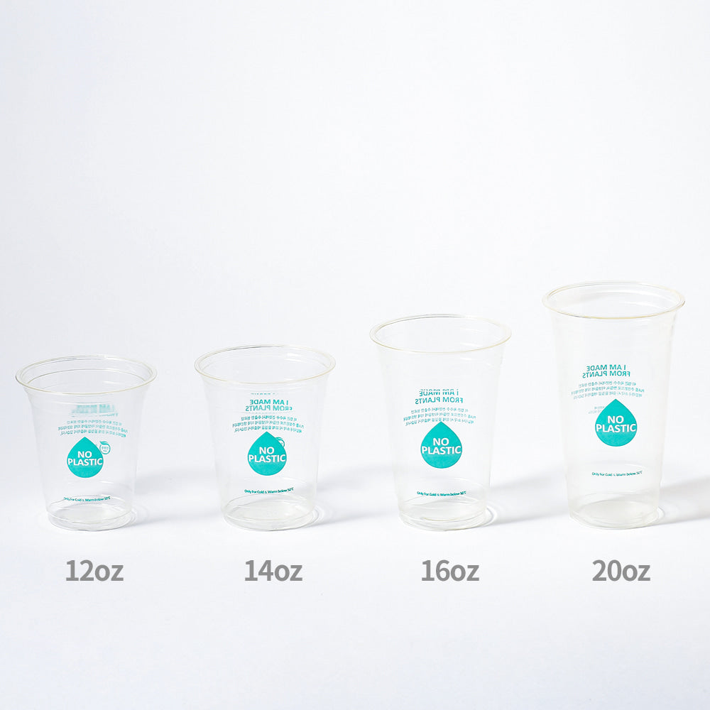 PLA Transparent Cold Cup 14oz - GreenPackers