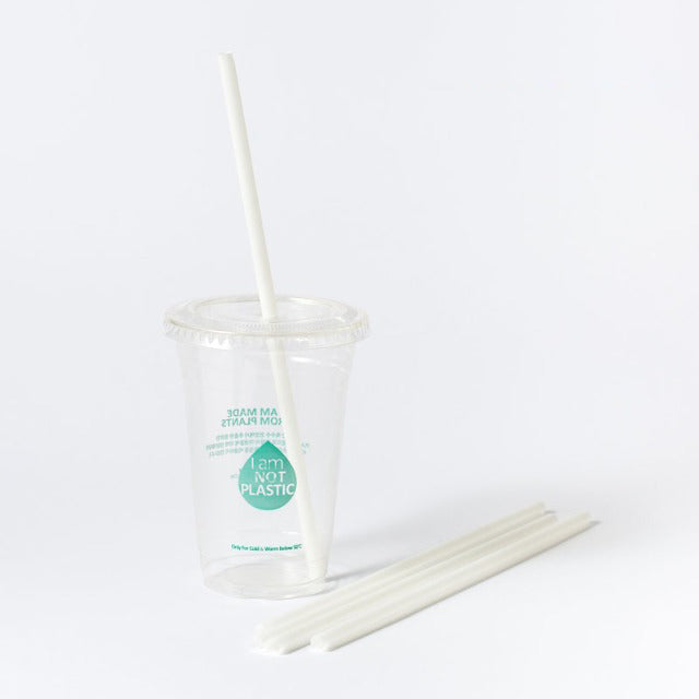 PLA Straw Regular Tall Ø7mm X 250mm - GreenPackers
