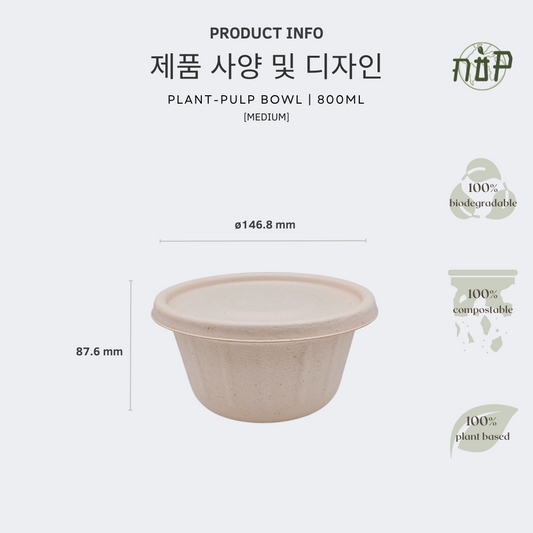 Bowl with Lid Medium - GreenPackers