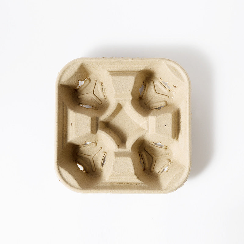 4-Hole Cup Carrier Tray - GreenPackers