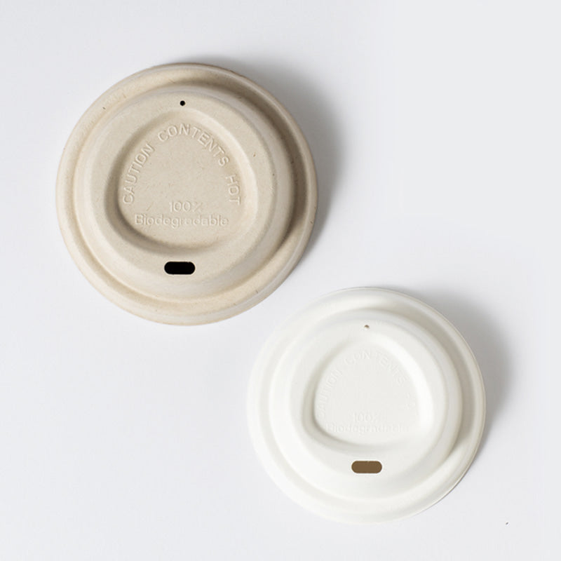 Pulp Lid Ø80MM (White) - GreenPackers