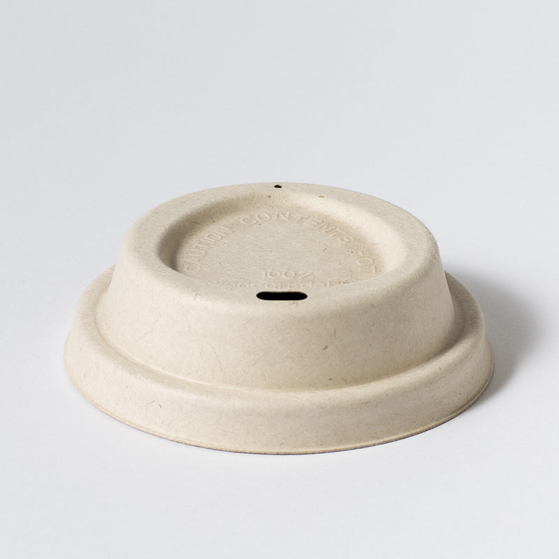 Pulp Lid Ø80MM (Natural) - GreenPackers