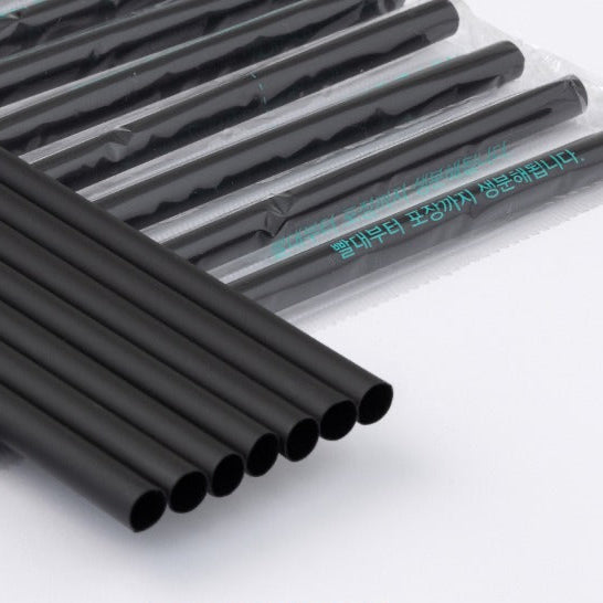 PLA Straw Regular Ø7mm X 210mm [Clear Wrap] - GreenPackers
