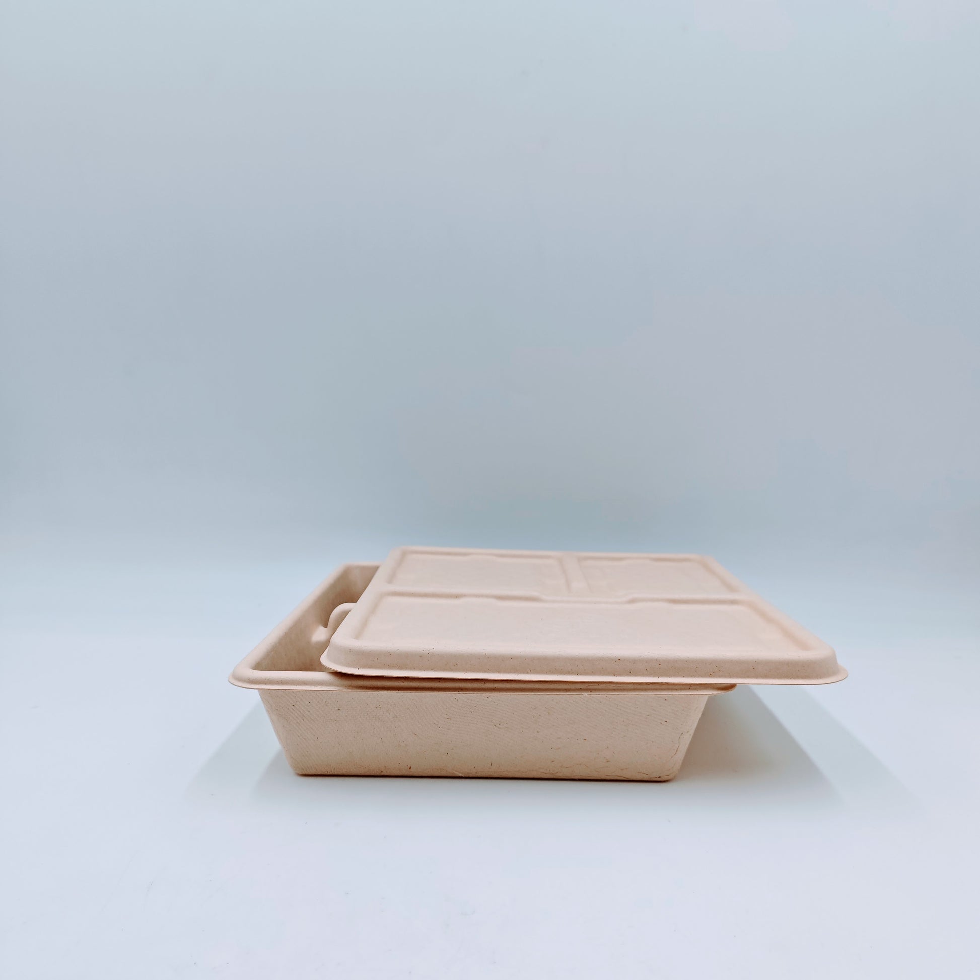 3 Compartment Bento Box with Lid - GreenPackers