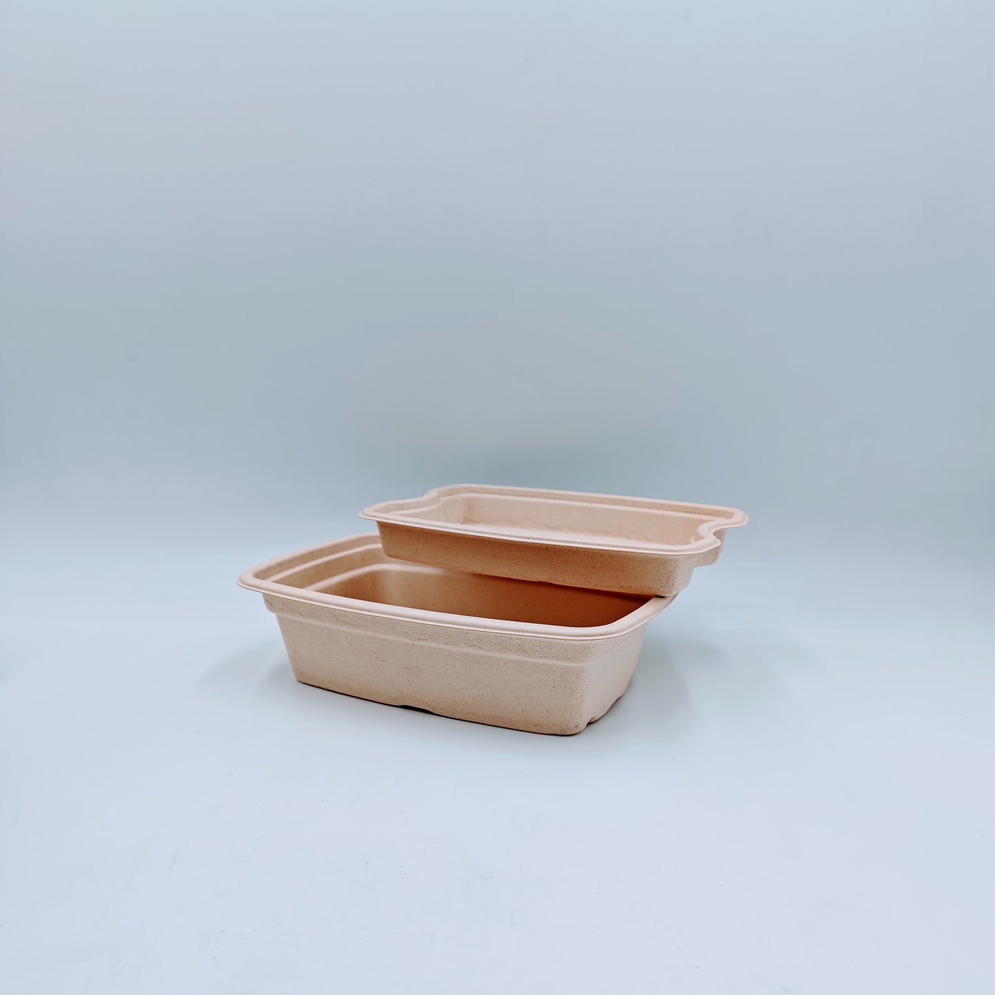 Double-layer Container with Lid and Inner Tray - GreenPackers