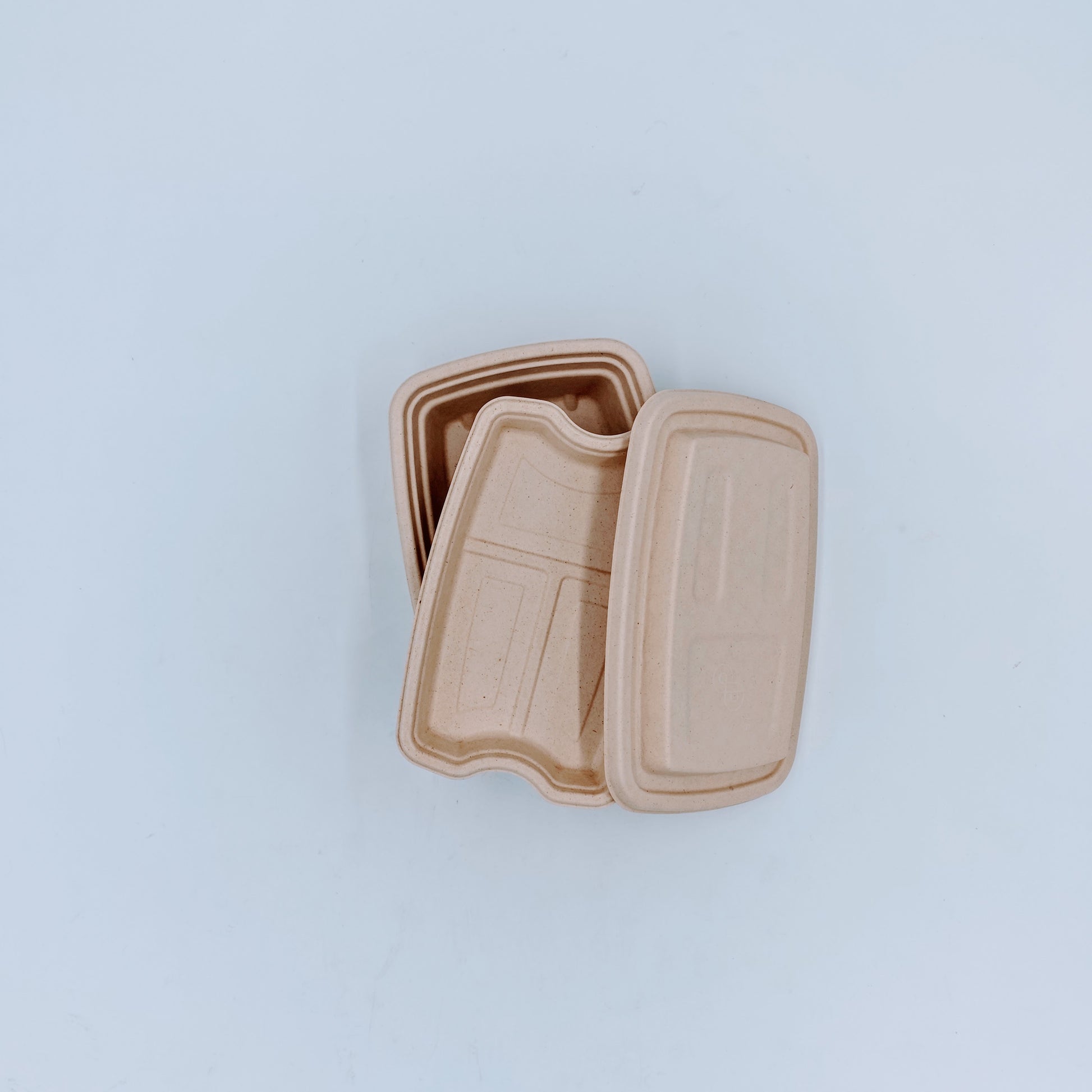 Double-layer Container with Lid and Inner Tray - GreenPackers