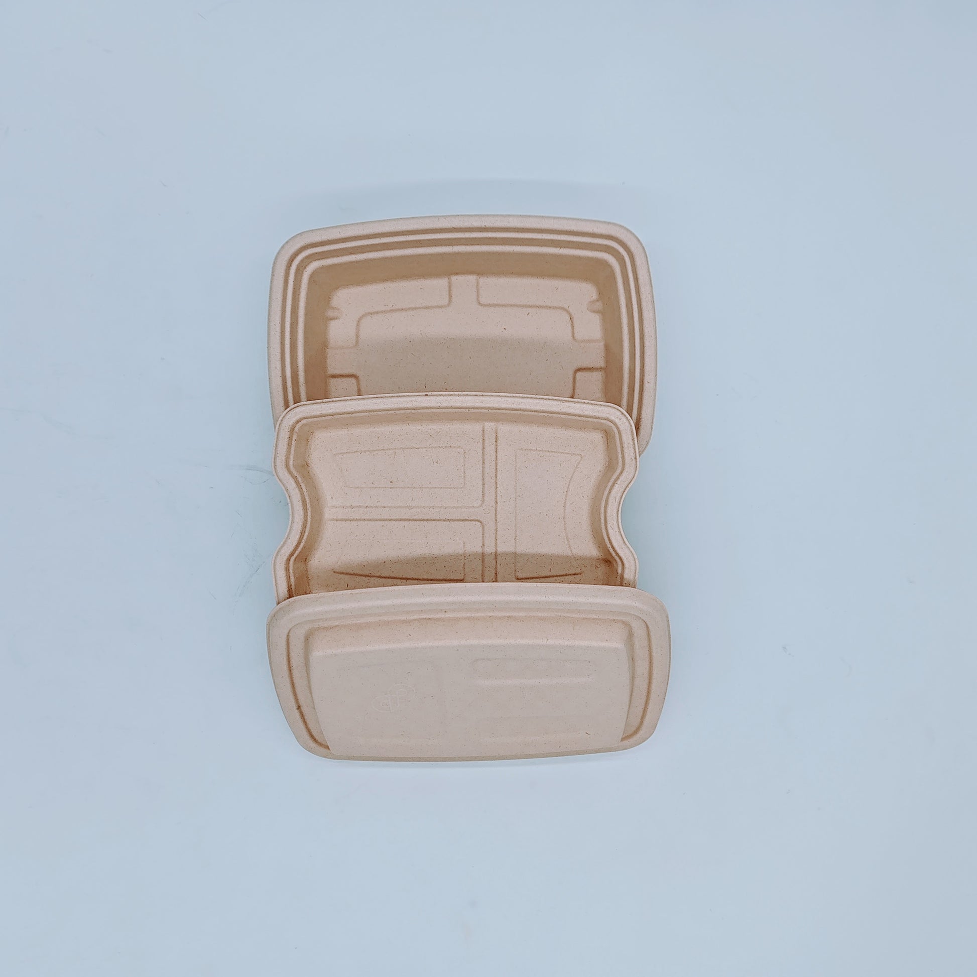 Double-layer Container with Lid and Inner Tray - GreenPackers