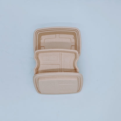 Double-layer Container with Lid and Inner Tray - GreenPackers