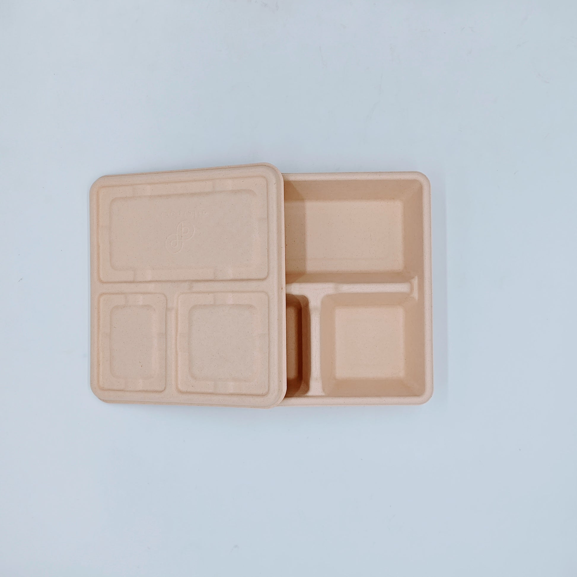 3 Compartment Bento Box with Lid - GreenPackers