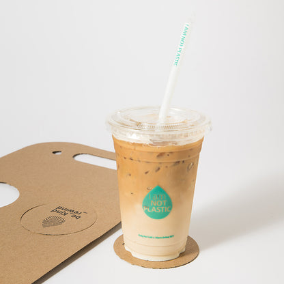 PLA Transparent Flat Lid Ø92.5MM - GreenPackers