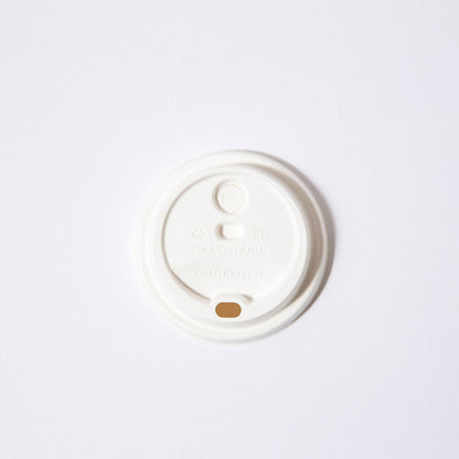 Pulp Lid Ø90MM (White) - GreenPackers